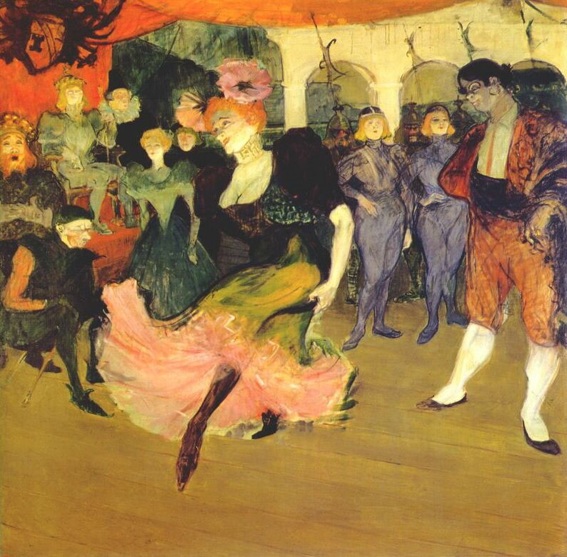 Анри де Тулуз-Лотрек. "Марсель Лендер, танцующая болеро в оперетте "Хильперик". 1895